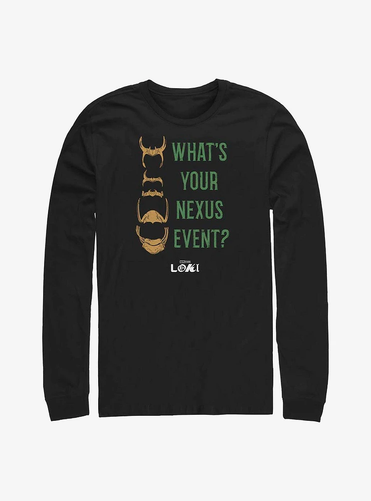 Marvel Loki What's Your Nexus Event? Long-Sleeve T-Shirt