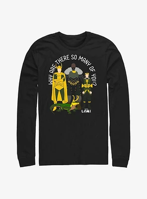 Marvel Loki Why Are There So Many Of You? Long-Sleeve T-Shirt