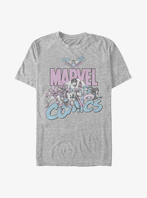 Marvel Avengers Pastel Group T-Shirt