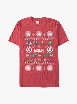 Marvel Avengers Pixel Holiday T-Shirt