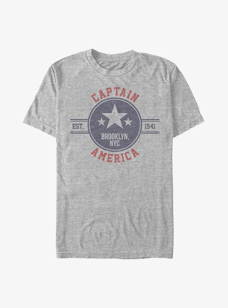 Marvel Captain America Brooklyn Star T-Shirt
