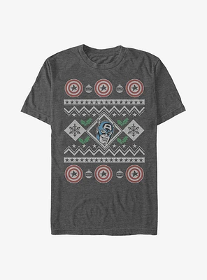 Marvel Captain America Ugly Holiday T-Shirt