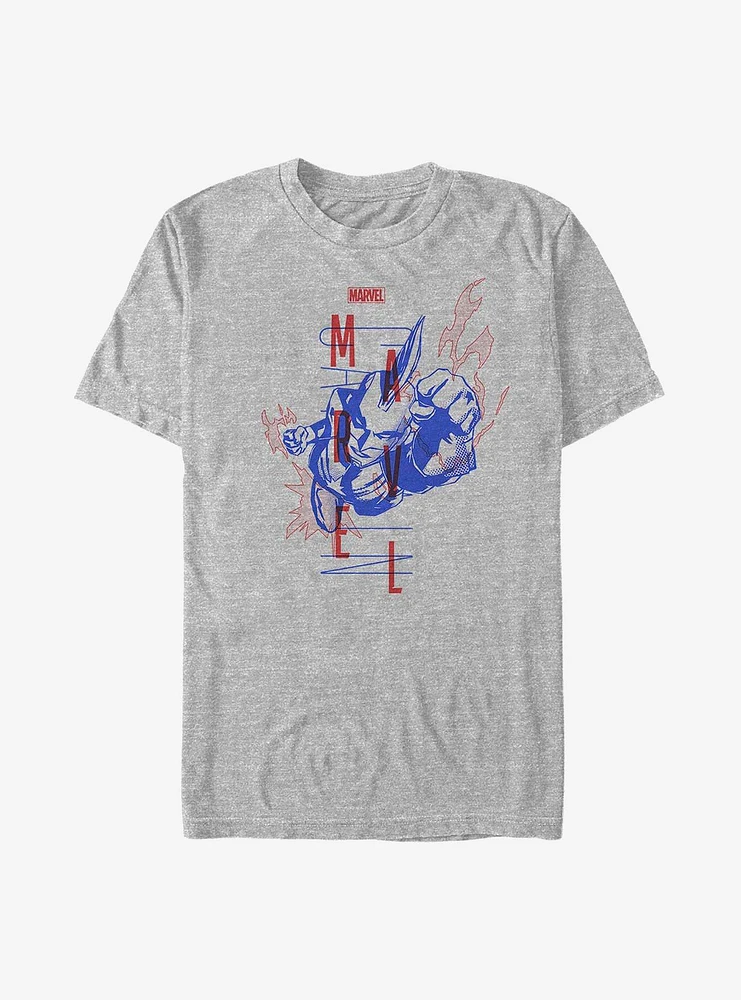 Marvel Captain Blue T-Shirt