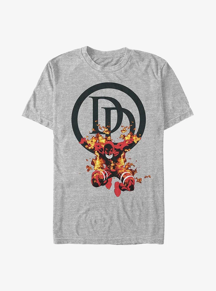 Marvel Daredevil On Fire T-Shirt