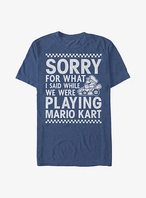 Nintendo Mario Sorry For What I Said T-Shirt