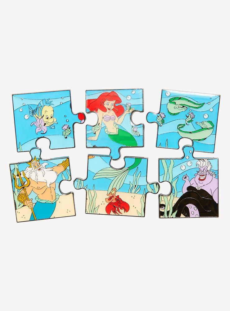 Loungefly Disney The Little Mermaid Underwater Scene Puzzle Blind Box Enamel Pin - BoxLunch Exclusive