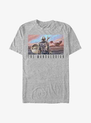 Star Wars The Mandalorian Family Postcard T-Shirt