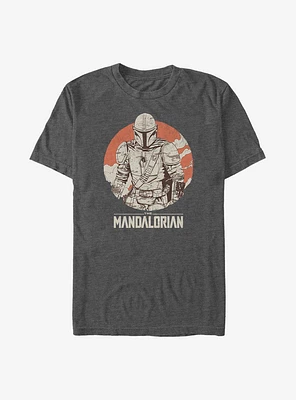Star Wars The Mandalorian Orange Rider T-Shirt