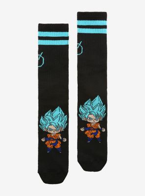 Dragon Ball Super Chibi Super Saiyan God Super Saiyan Goku Crew Socks