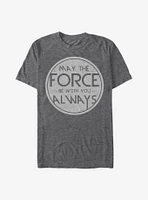 Star Wars May The Force Badge T-Shirt