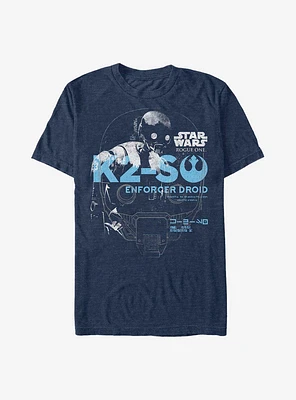 Star Wars Rogue One: A Story Enforcer Droid Lines T-Shirt