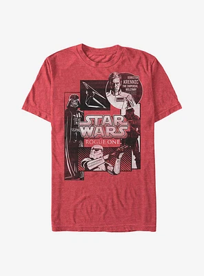 Star Wars Rogue One: A Story Villain Panels T-Shirt