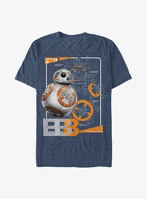 Star Wars: The Last Jedi BB-8 Schematic T-Shirt