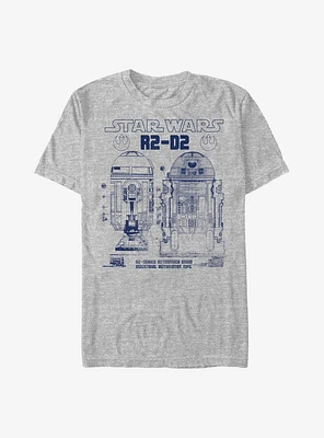 Star Wars Astro R2-D2 Prints T-Shirt