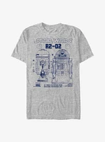 Star Wars Astro R2-D2 Prints T-Shirt