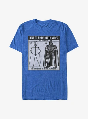 Star Wars Draw Vader T-Shirt