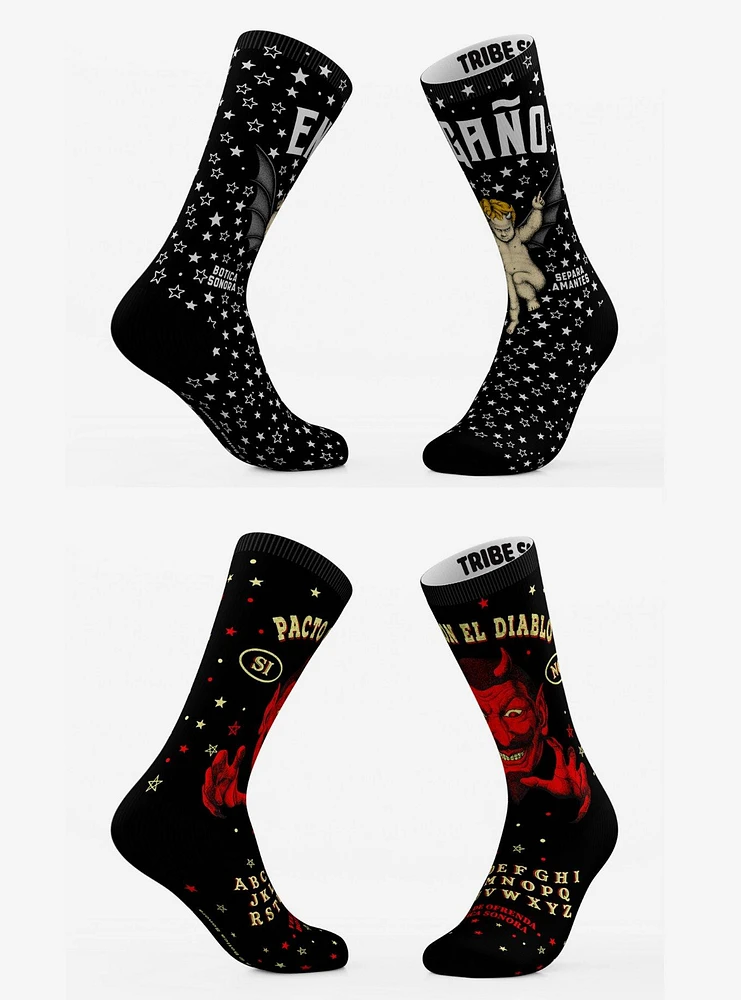 Enga?o and El Diablo Botica Sonora Socks 2 Pack