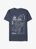 Star Wars R2-D2 Schematic T-Shirt