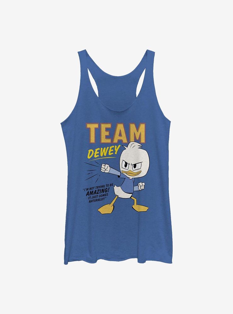 Disney Ducktales Team Dewey Womens Tank Top