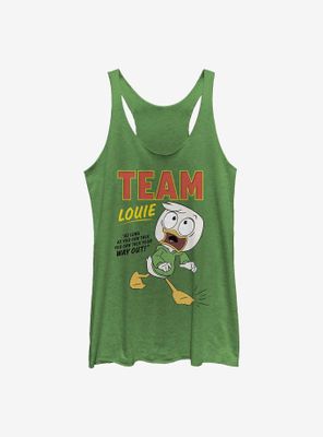 Disney Ducktales Team Louie Womens Tank Top