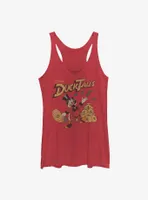 Disney Ducktales Scrooge Throwing Dollars Womens Tank Top