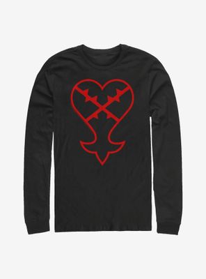Disney Kingdom Hearts Heartless Symbol Long-Sleeve T-Shirt