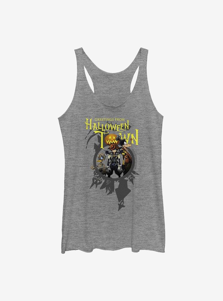 Disney Kingdom Hearts Greetings Halloween Town Womens Tank Top