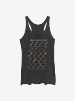 Disney Kingdom Hearts Keyblades Chart Womens Tank Top