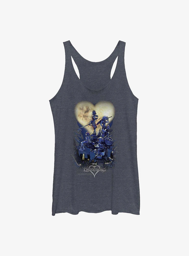 Disney Kingdom Hearts Poster Logo Womens Tank Top
