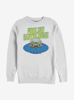 The Simpsons Foolish Earthlings Sweatshirt