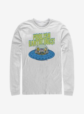 The Simpsons Foolish Earthlings Long-Sleeve T-Shirt