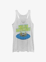 The Simpsons Foolish Earthlings Womens Tank Top