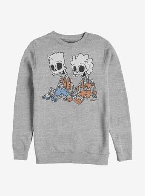 The Simpsons Skeleton Bart And Lisa Sweatshirt