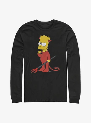 The Simpsons Devil Bart Long-Sleeve T-Shirt