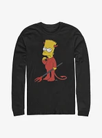 The Simpsons Devil Bart Long-Sleeve T-Shirt
