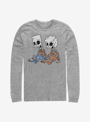 The Simpsons Skeleton Bart And Lisa Long-Sleeve T-Shirt