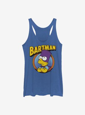 The Simpsons Bartman Circle Womens Tank Top