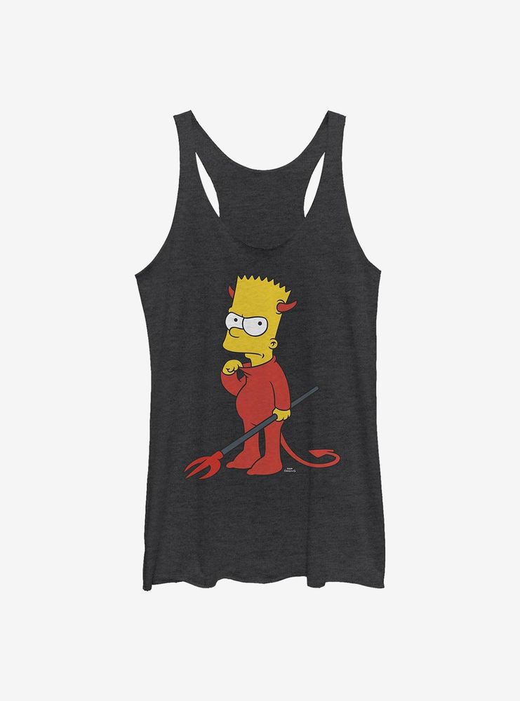 The Simpsons Devil Bart Womens Tank Top