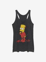 The Simpsons Devil Bart Womens Tank Top