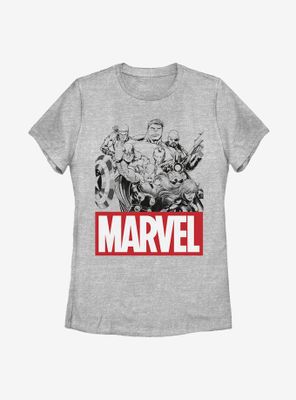 Marvel Avengers Group Womens T-Shirt