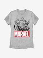 Marvel Avengers Group Womens T-Shirt