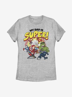 Marvel Avengers My Dad Is Super Womens T-Shirt