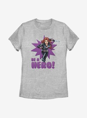 Marvel Black Widow Be A Hero Womens T-Shirt