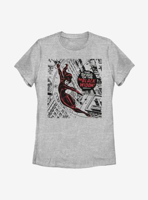 Marvel Black Widow City Womens T-Shirt