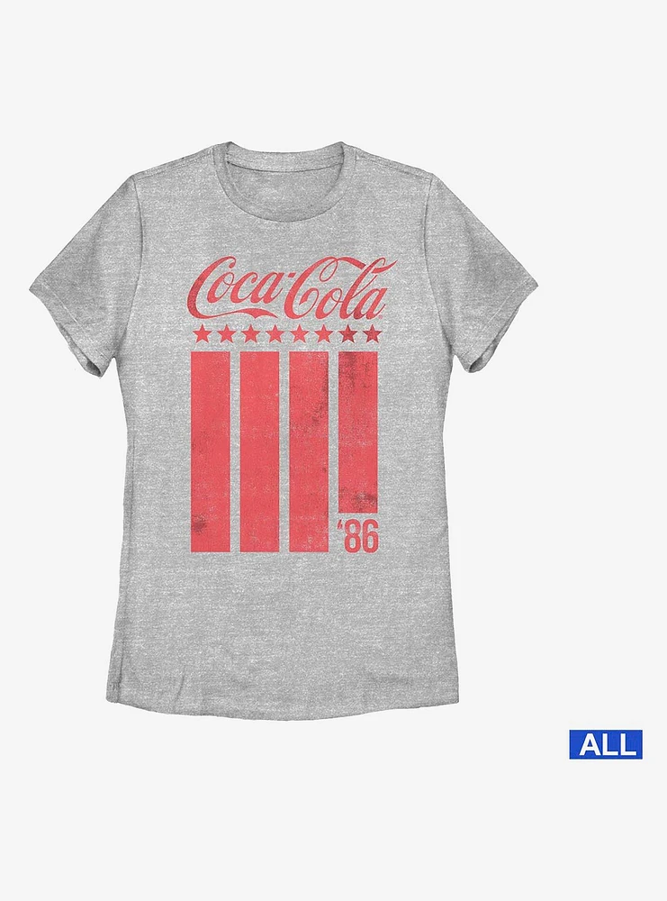 Coca-Cola Stripes Womens T-Shirt