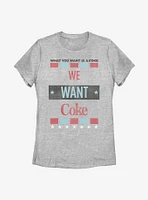 Coca-Cola We Want Coke Womens T-Shirt