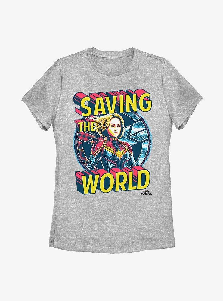 Marvel Captain Save Me Womens T-Shirt