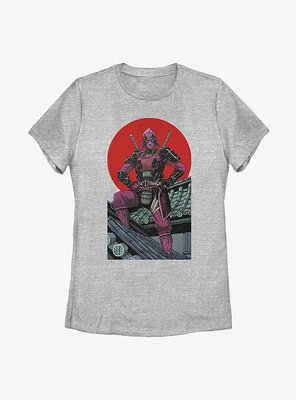 Marvel Deadpool Sun Womens T-Shirt