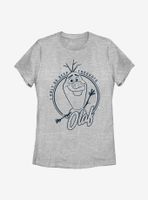 Disney Frozen 2 Deep Thought Olaf Womens T-Shirt