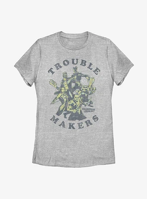Marvel Guardians Of The Galaxy Trouble Makers Womens T-Shirt